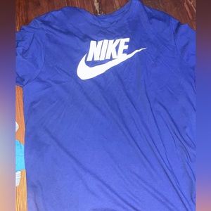 royal blue Nike shirt.  Size XL